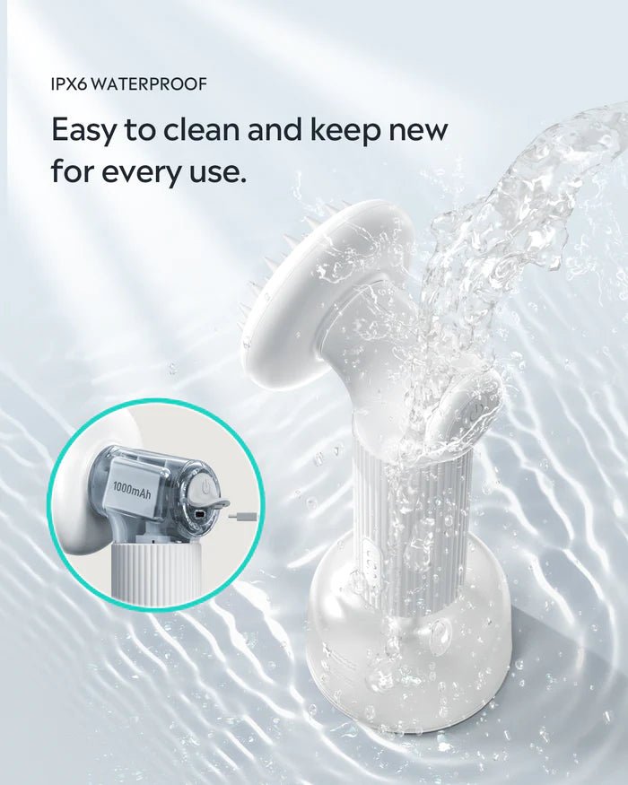 Uah Pet FUR-EVER CLEAN Automatic Foaming Soap Dispenser and Dog Bath Brush