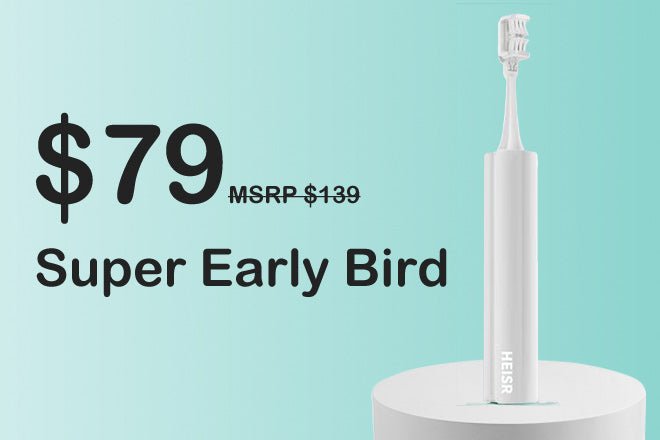 Heisr: World’s 1st 3 - sided Mechanical Electric Toothbrush - Xiaomi CrowdfundingXiaoMi Crowdfunding